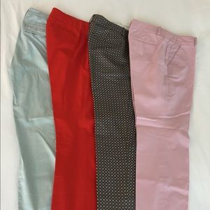 4 Assorted JCrew pants